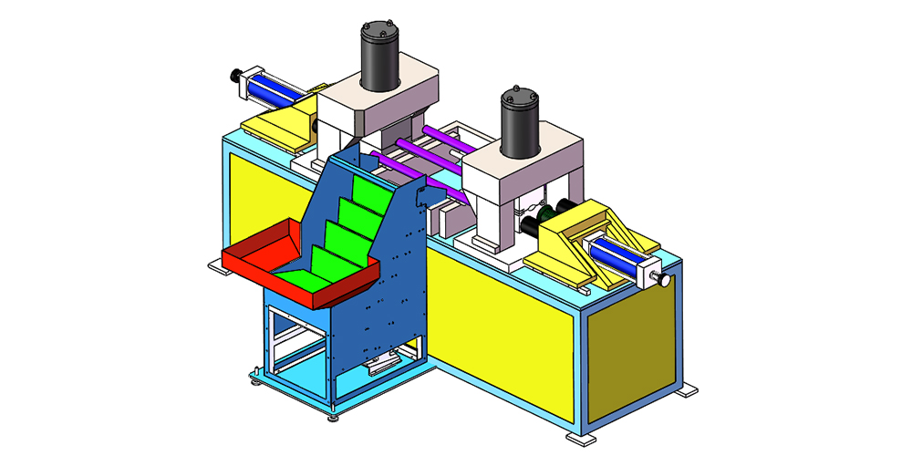 自動(dòng)上下料縮管沖孔生產(chǎn)線