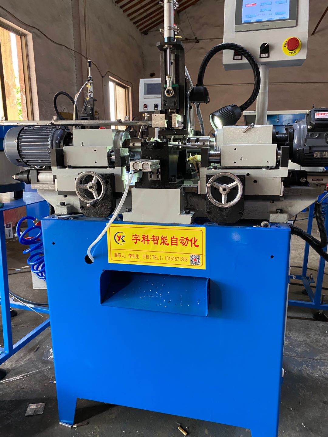 YK-30NC料斗式自動(dòng)上下料雙頭倒角機(jī)